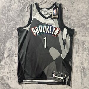 Nike KAWS Bridges Brooklyn Nets Basketball Jersey [FQ4334-008] Men's Sz Large/48